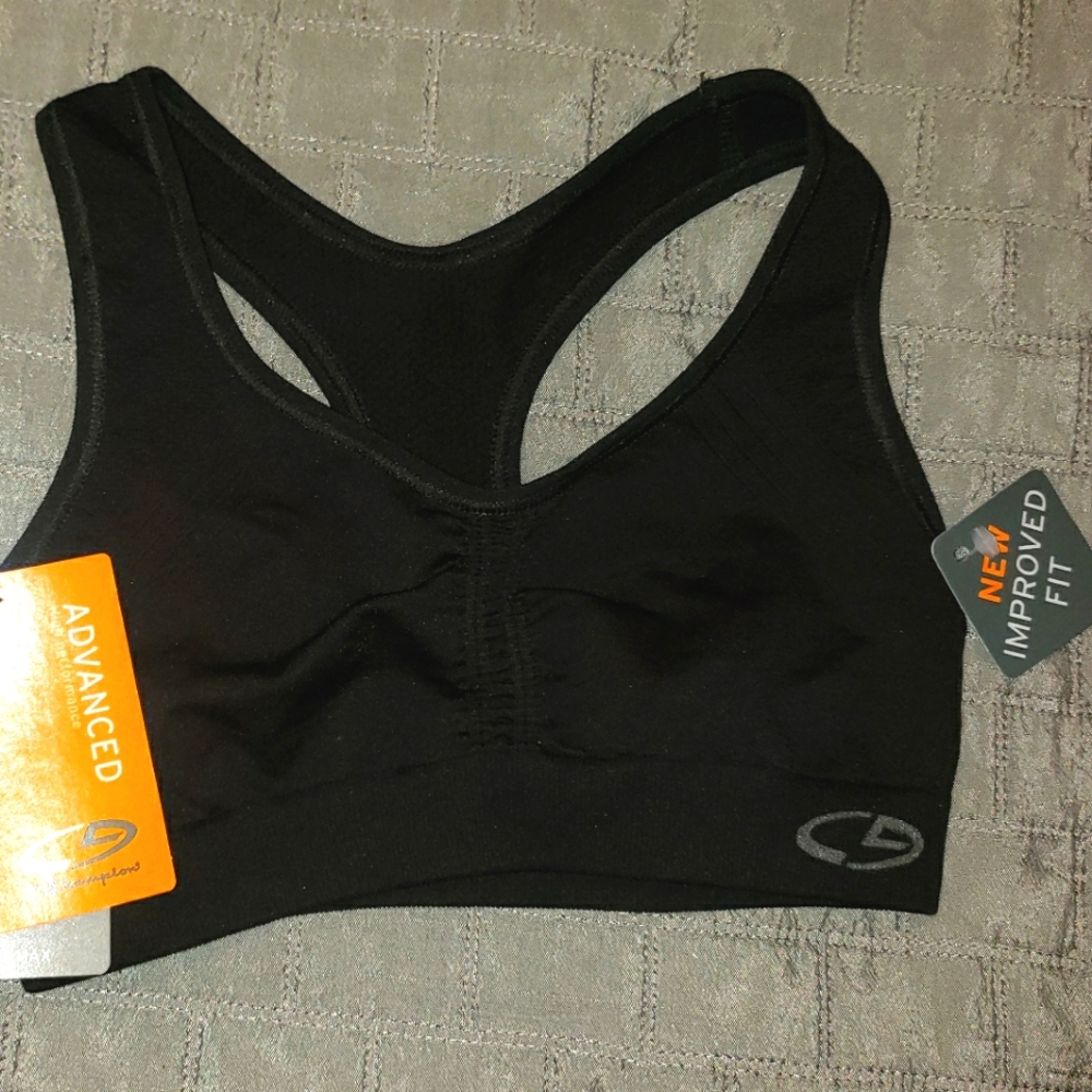 Champion Duo Dry Max Advance High performance girls sports bra Black sm/p